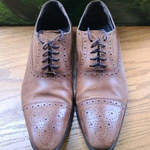 Leather Giorgio Brutini tan brown shoes